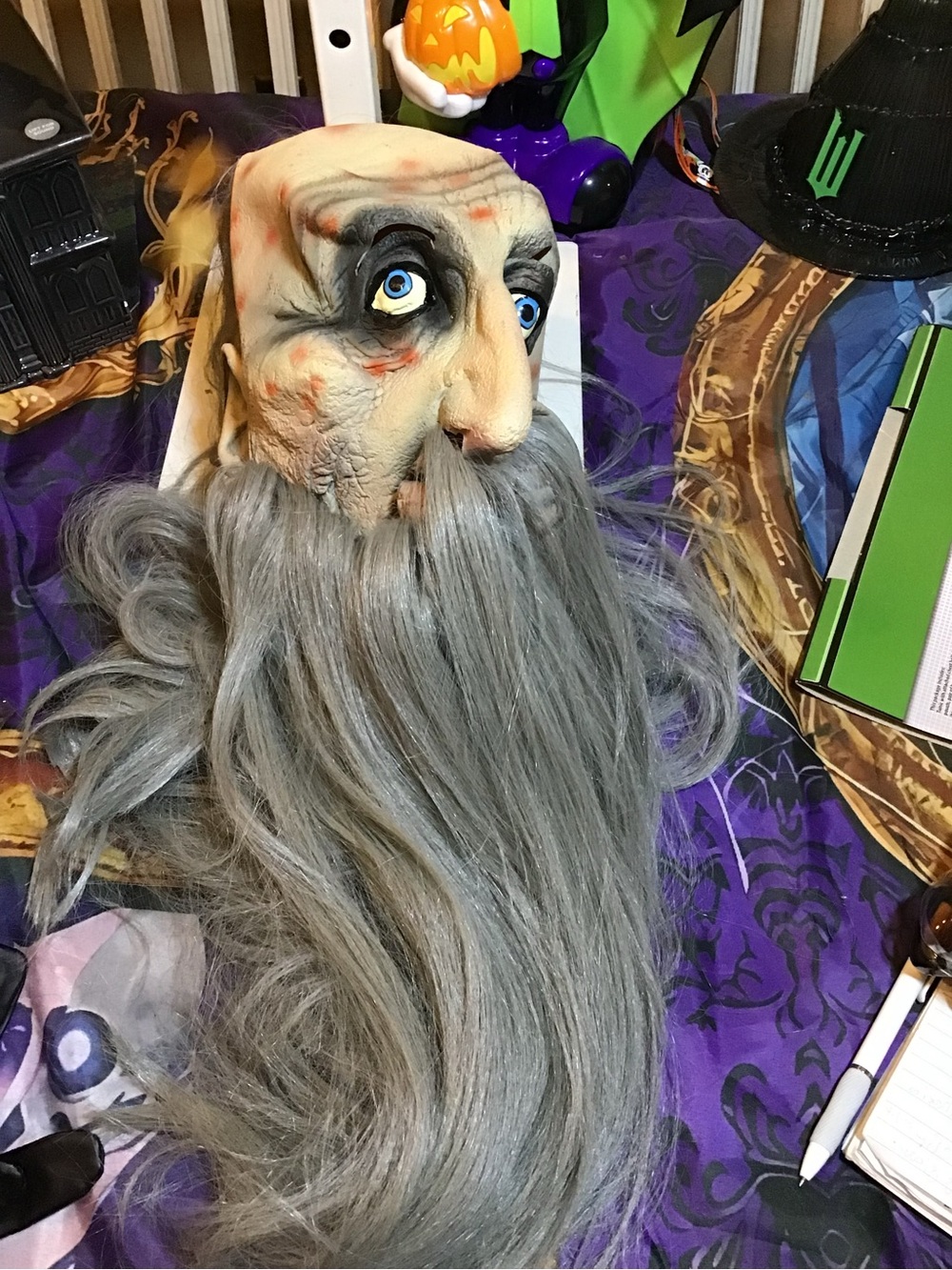 1996 vintage the paper magic group old man wizard mask